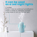Cactus Wireless Humidifier Portable USB Cool Mist Air Diffuser for Hom