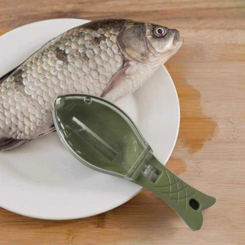 Fish Skin Brush - Easy & Safe Quick Disassembly Fish Scaler & Peeler .