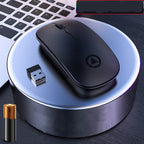 Wireless charging Bluetooth mouse - with a sleek  Ultimate Efficiency.