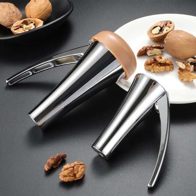 Zinc Alloy Pecan Nut Cracker - Durable & Safe Kitchen Nutcracker Tool.
