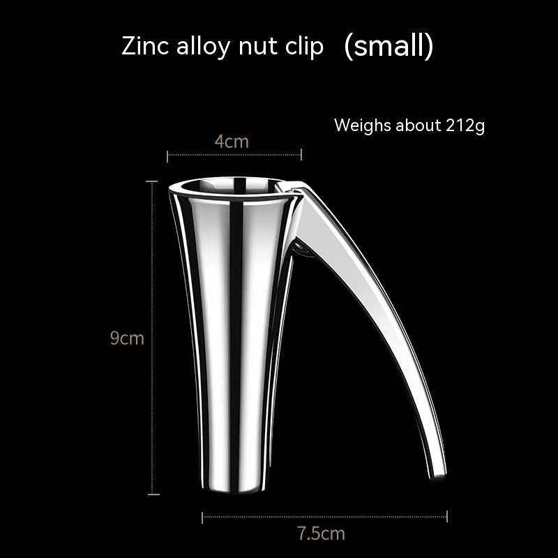 Zinc Alloy Pecan Nut Cracker - Durable & Safe Kitchen Nutcracker Tool.