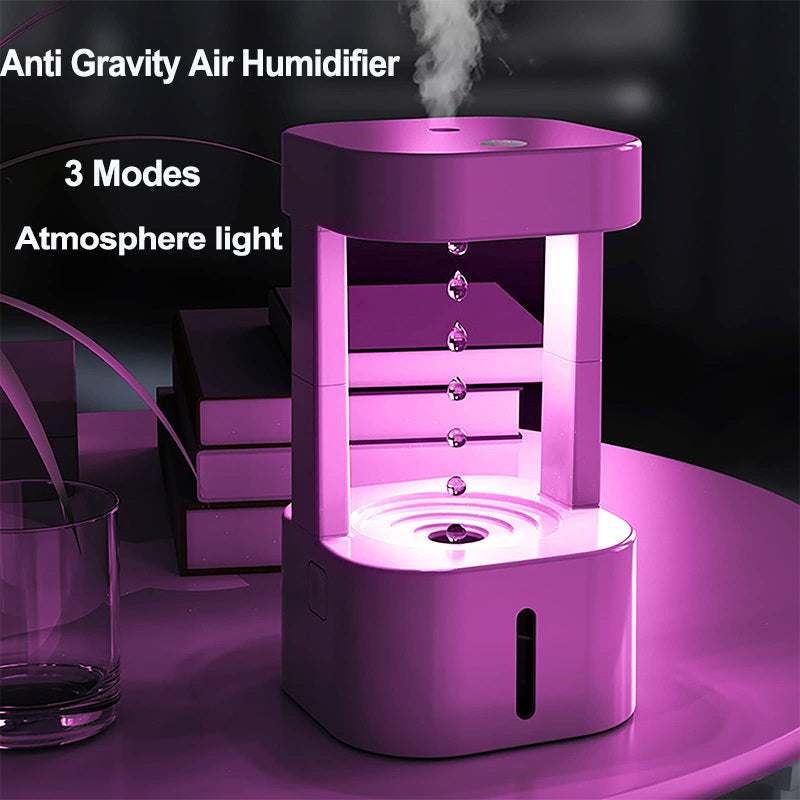 Anti-gravity Water Drop Humidifier: Quiet Home & Office Solution......