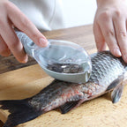 Fish Skin Brush - Easy & Safe Quick Disassembly Fish Scaler & Peeler .