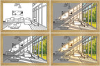 Illuminated Picture LED Wall Art Decorative Light Painting Modern Gift