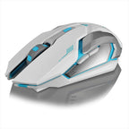 Wireless Rechargeable Mouse -Silent, Slim & Portable with USB Receiver
