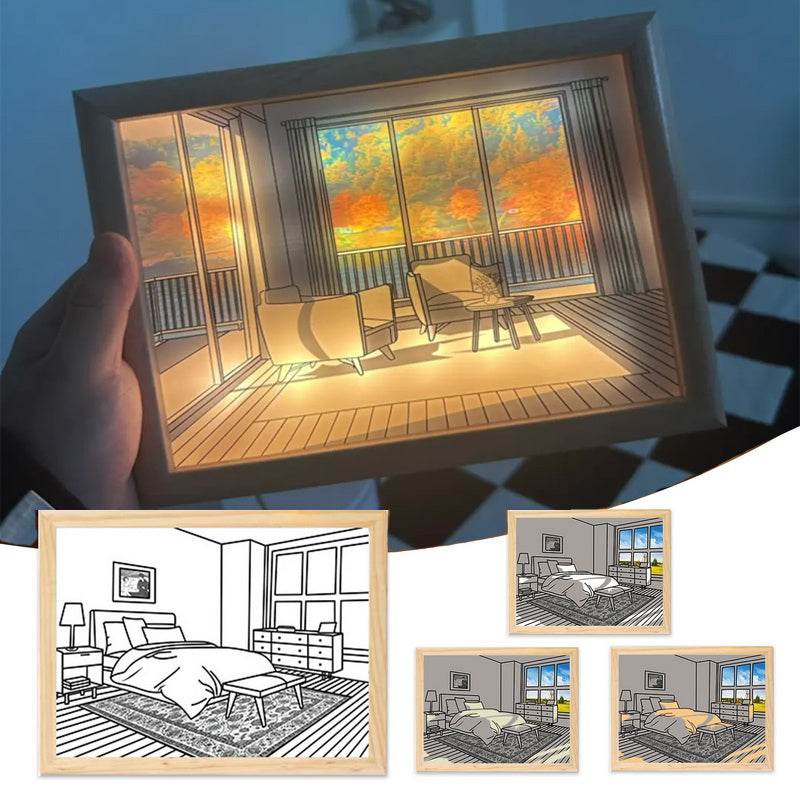 Illuminated Picture LED Wall Art Decorative Light Painting Modern Gift