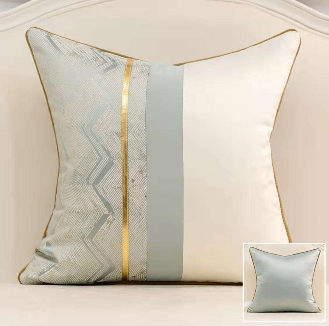 Home Fashion Splicing Stylish Pillow Cover Modern Touch for Decoration