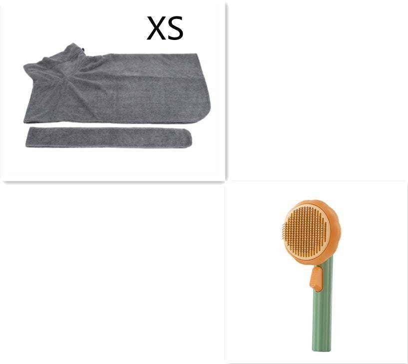 Pet Cat Brush -designed for   Hand-held Steel Wire Self-cleaning Comb.