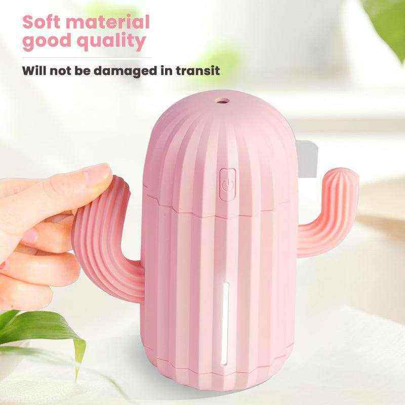 Cactus Wireless Humidifier Portable USB Cool Mist Air Diffuser for Hom