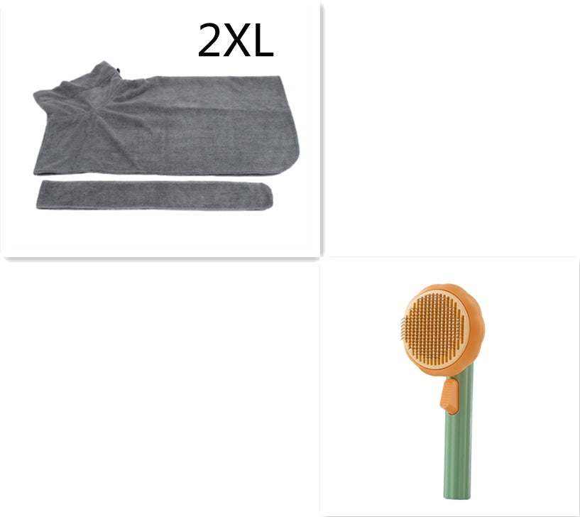 Pet Cat Brush -designed for   Hand-held Steel Wire Self-cleaning Comb.