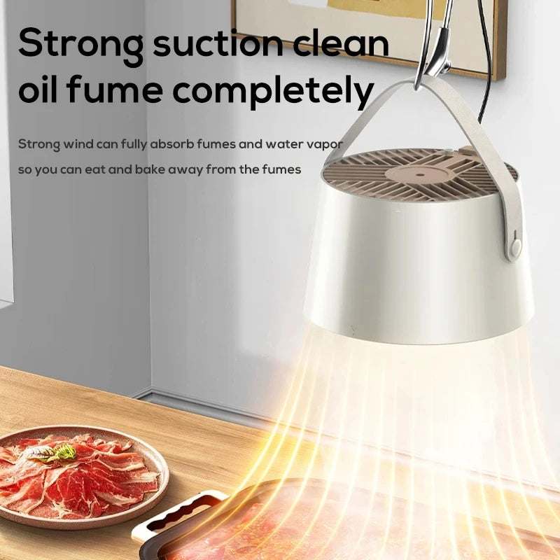 Portable Desktop Exhaust Fan - The Safe & Small Kitchen Hood Extractor