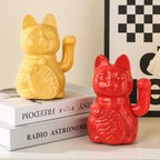 Home Living Room Cute Lucky Cat Desktop Decoration Ceramic
