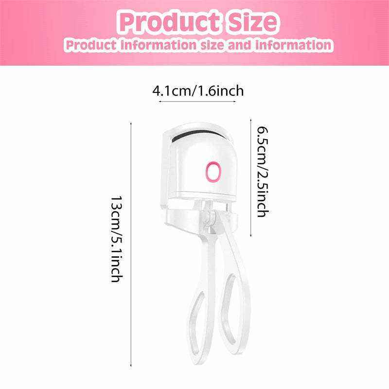 Heated Eyelash Curler with Temperature Control & Portable Charging....