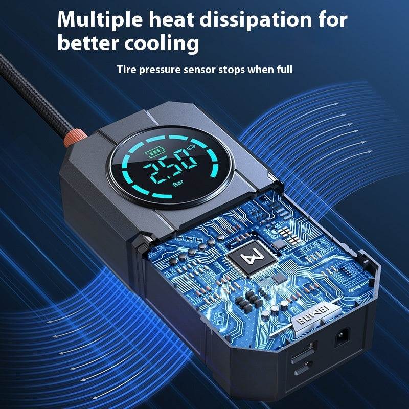 Car Wireless Air Portable Tire Inflator - Fast, Cordless, Compact.....