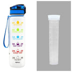 Tritan Water Bottle -- Comes With 1L Leakproof & Motivational Design .