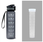 Tritan Water Bottle -- Comes With 1L Leakproof & Motivational Design .
