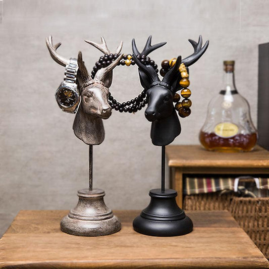 Natural resin animal sculptures for home decoration, stylish and elegantly designed.