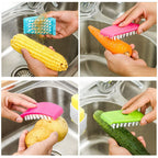 Creative Kitchen Knife Cleaning Brush -- Comes Safe With Suction Cup .
