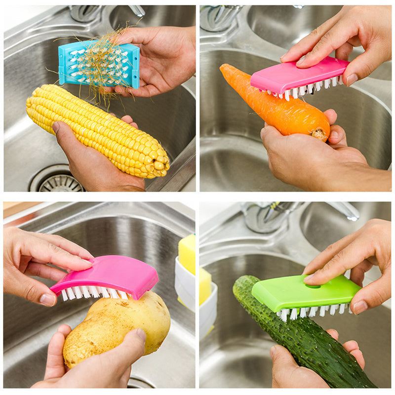 Creative Kitchen Knife Cleaning Brush -- Comes Safe With Suction Cup .