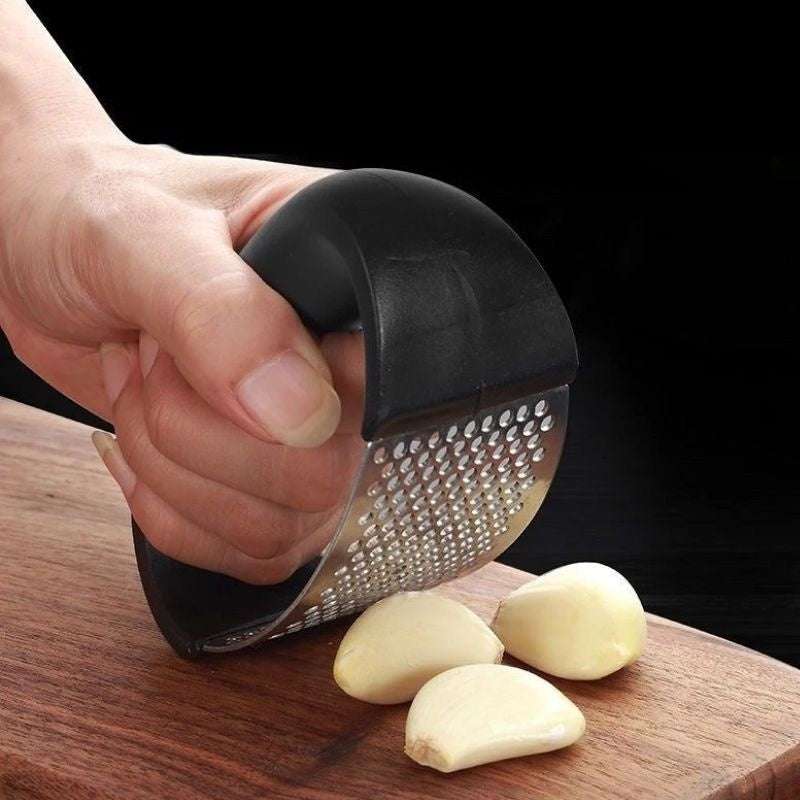 Stainless Steel Garlic Press – Heavy-Duty Rustproof Garlic Crusher....
