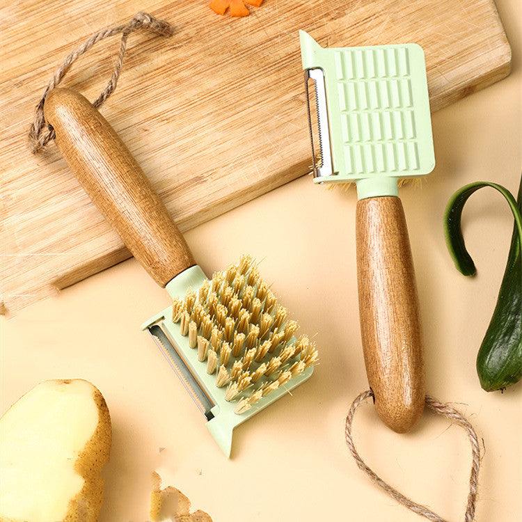 Fruit And Vegetable Brush -The Safe and Multifunctional Cleaning Tool.