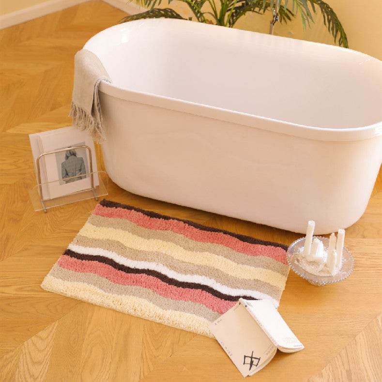 Home Ground Mat Durable Offers a Non-slip Toilet Mat for Household Use