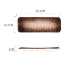 Nordic Ceramic Plate - Momei Home Creative Stone Pattern Plates.......