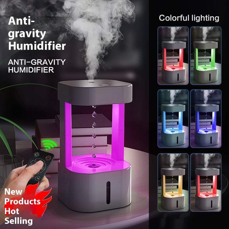 Anti-gravity Water Drop Humidifier: Quiet Home & Office Solution......