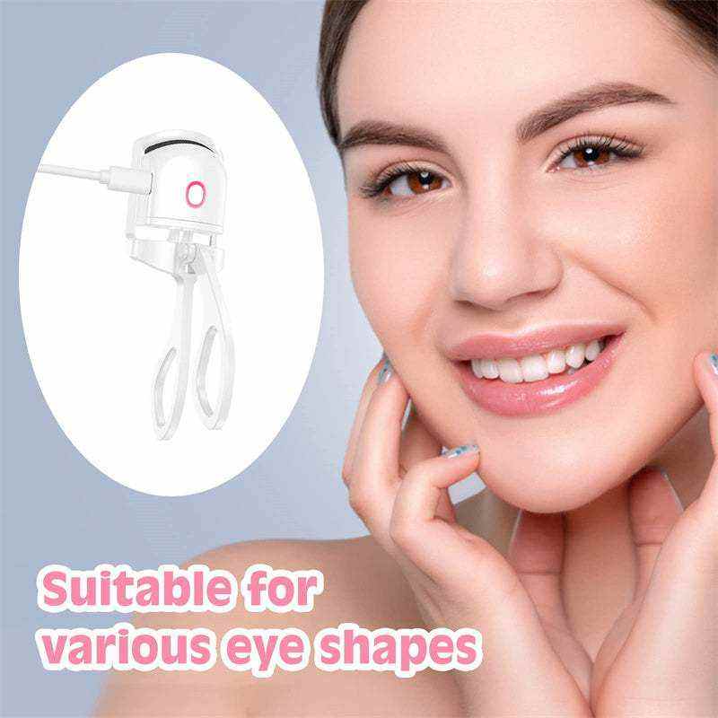 Heated Eyelash Curler with Temperature Control & Portable Charging....