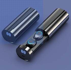 Wireless Dual Ear Wireless Bluetooth Headset with Charging Case Chip..