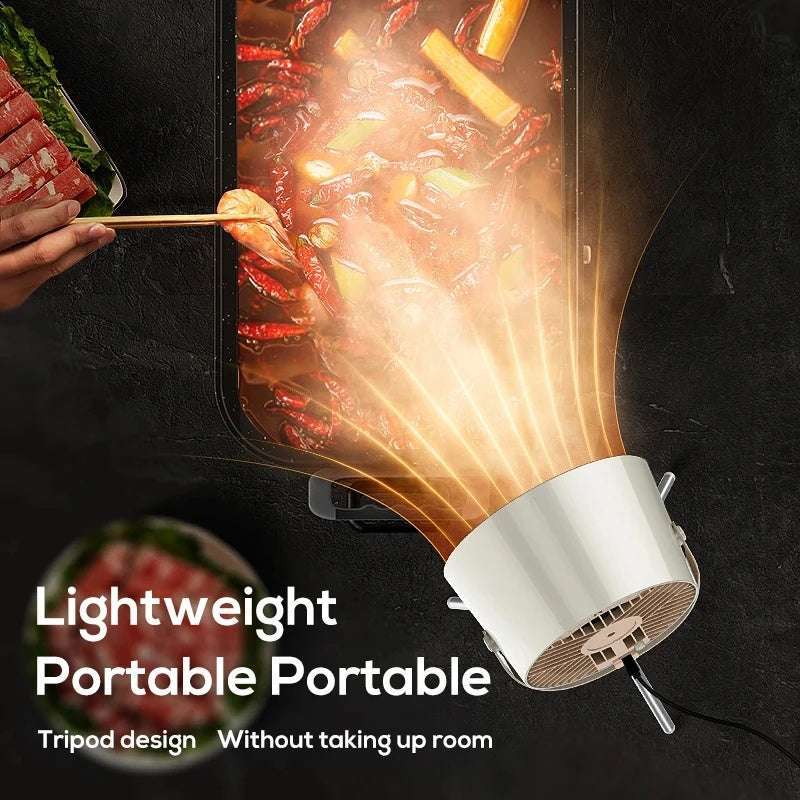 Portable Desktop Exhaust Fan - The Safe & Small Kitchen Hood Extractor