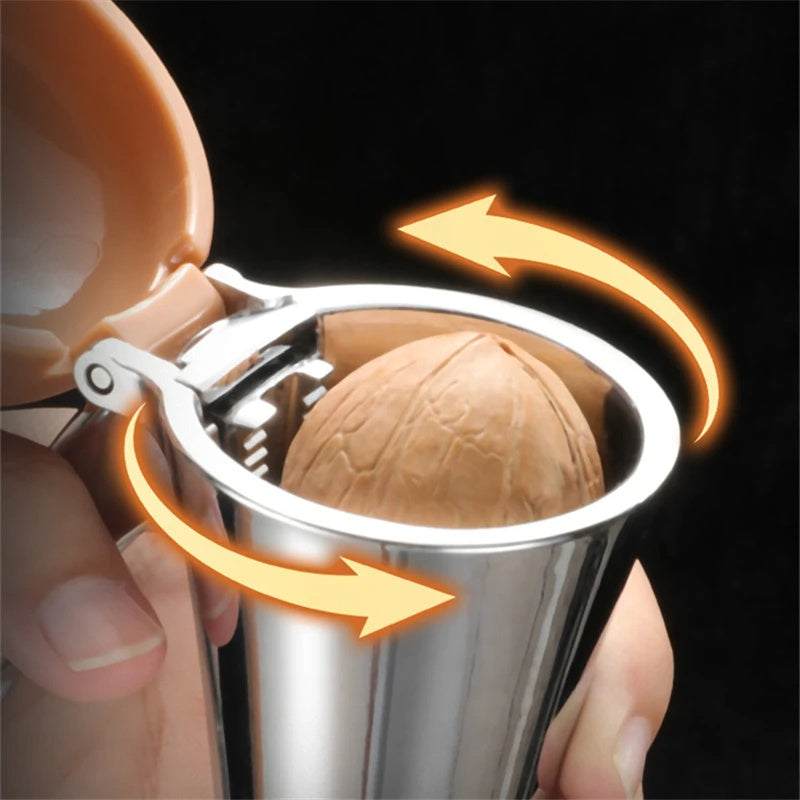 Zinc Alloy Pecan Nut Cracker - Durable & Safe Kitchen Nutcracker Tool.