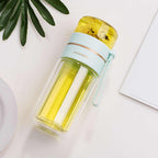 Glass Water Bottle -- With a Safe Tea Infuser and Leakproof Design ...