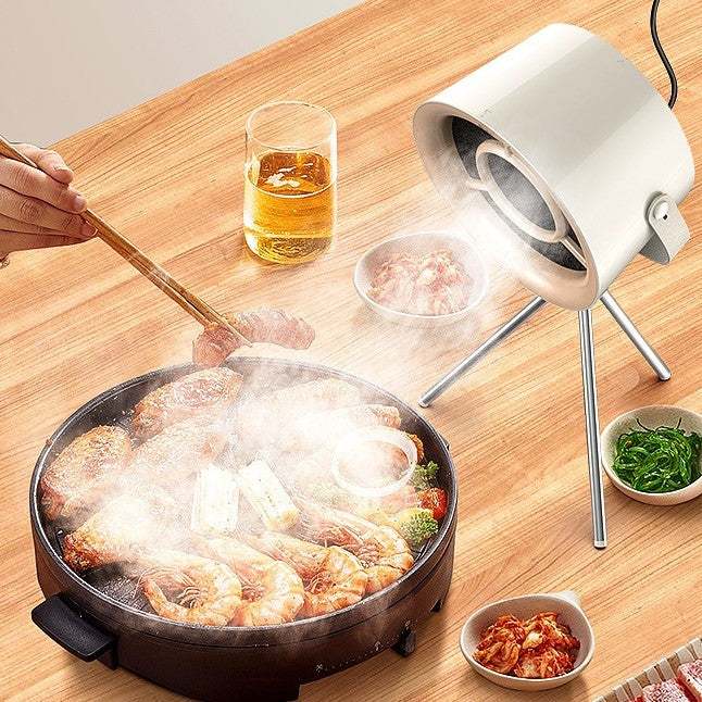 Portable Desktop Exhaust Fan - The Safe & Small Kitchen Hood Extractor