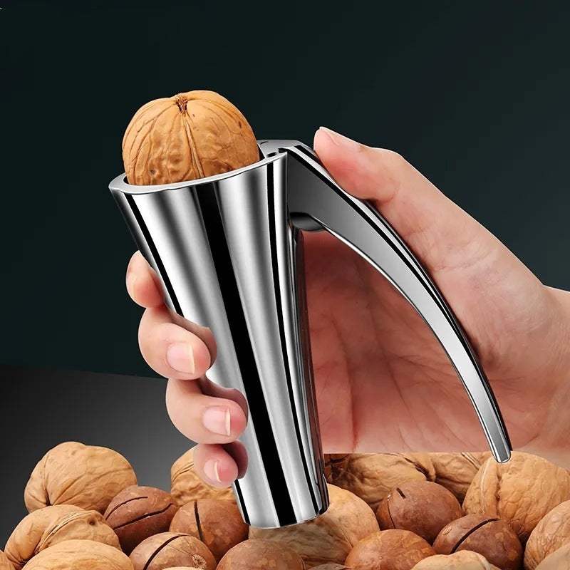 Zinc Alloy Pecan Nut Cracker - Durable & Safe Kitchen Nutcracker Tool.