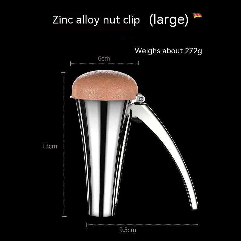 Zinc Alloy Pecan Nut Cracker - Durable & Safe Kitchen Nutcracker Tool.