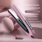 Wireless Hair Straightener Cordless Rechargeable Travel-Friendly Styl.