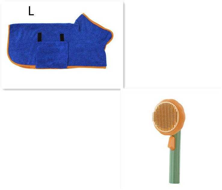 Pet Cat Brush -designed for   Hand-held Steel Wire Self-cleaning Comb.