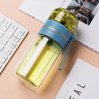 Glass Water Bottle -- With a Safe Tea Infuser and Leakproof Design ...