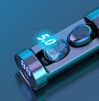 Wireless Dual Ear Wireless Bluetooth Headset with Charging Case Chip..