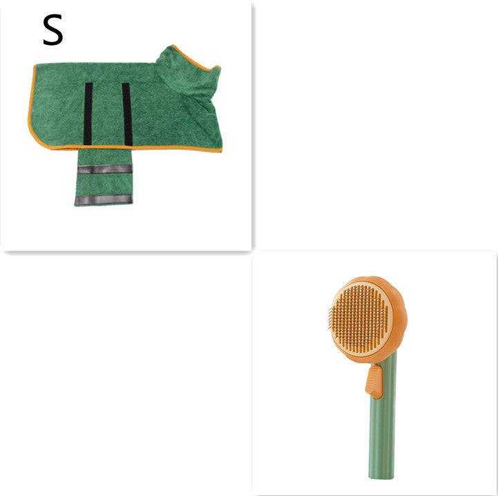 Pet Cat Brush -designed for   Hand-held Steel Wire Self-cleaning Comb.
