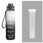 Tritan Water Bottle -- Comes With 1L Leakproof & Motivational Design .