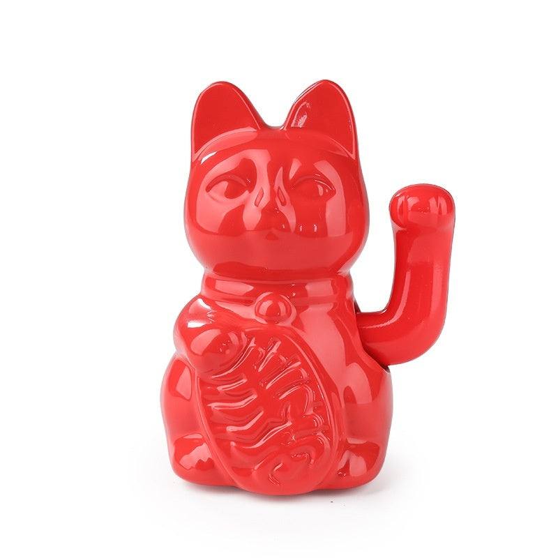 Home Living Room Cute Lucky Cat Desktop Decoration Ceramic