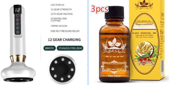 Electric Vacuum Cupping Massager ---For Anti-Cellulite Body Suction ..