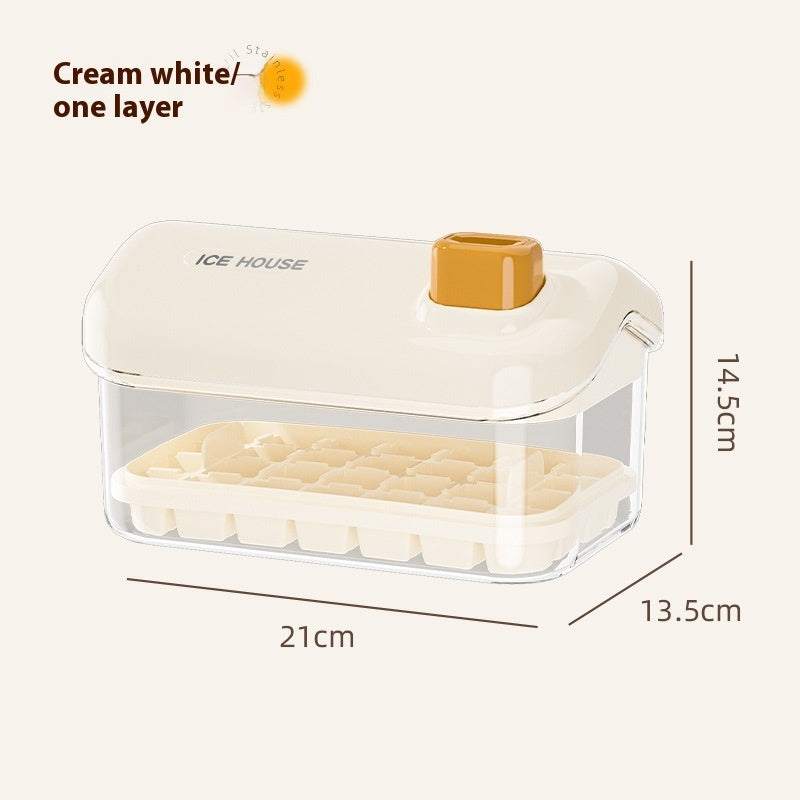 Large Capacity Ice Tray -Safe & easy, Food Grade One-click Press Maker