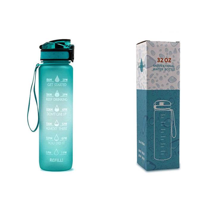 Tritan Water Bottle -- Comes With 1L Leakproof & Motivational Design .