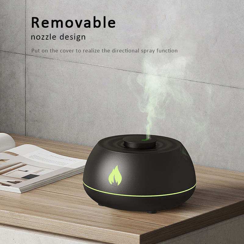 Flame Humidifier Aromatherapy Diffuser Cool Mist EssentialOil Diffuser