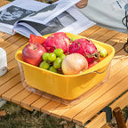 Double Deck Drain Basket --- The Safe Household Storage, easy to use .