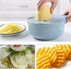 8 In 1 Mandoline Slicer -- Safe Versatile Vegetable and Fruit Cutter .