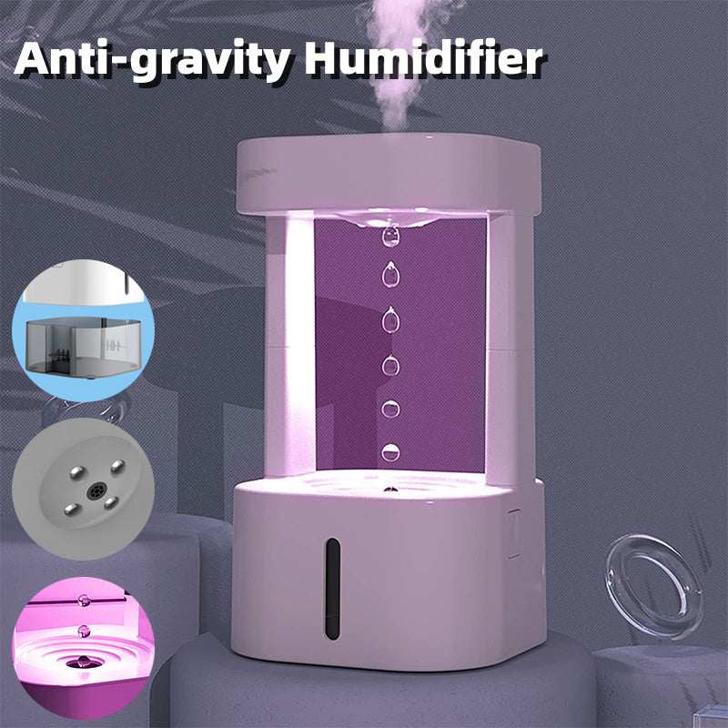 Anti-gravity Water Drop Humidifier: Quiet Home & Office Solution......